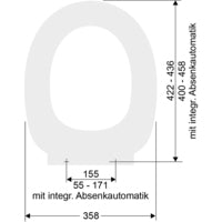 Universal WC-Sitz, mit Absenkautomatik weiß