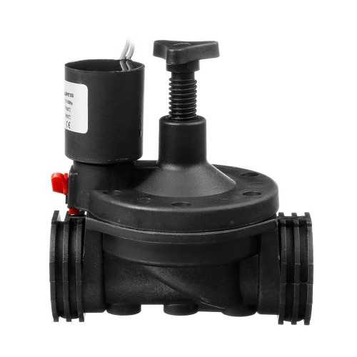 1" 24V irrigation solenoid valve with flow regulator
