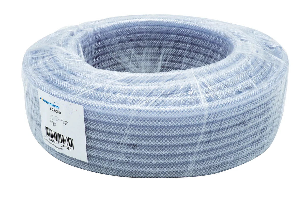 Sauermann PVC-Schlauch verstärkt ACC00914 Rolle 50m Innendurchm. 6mm
