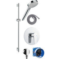 Shower fitting package UP with shower rail 90cm and hand shower