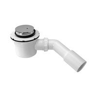 Drain fitting DW with cover, chrome-plated