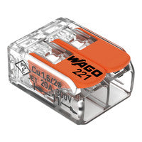 WAGO Compact-Verbindungsklemme 2-Leiter bis 4qmm 221-412 - VPE 100 Stk.