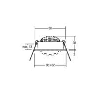 Brumberg Leuchten LED-Deckenspot alu-mt 7W 2700K 710lm 350mA 12262253