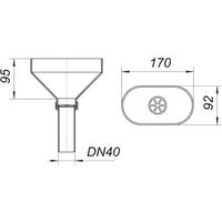 DL Tropfwassertrichter 013 DN40