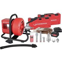 Rothenberger Akkurohrreinigungsmaschine Rodrum VarioClean, für Rohr-D.: 40-100mm