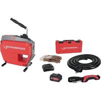 Rothenberger Akkurohrreinigungsmaschine R600 Vario Clean, Rohr 20-150mm, m. Akku