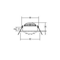 Brumberg Leuchten LED-Deckenspot alu-mt 7W 2700K 710lm 350mA 12261253