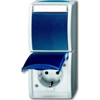Busch-Jaeger Kombination SCHUKO Steckdose, mit Wipp. 2601/6/20 EBW-53