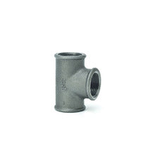 T-Stück 90 Grad, 1/2" IG Temperguss schwarz # 130