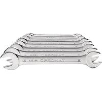 Promat Doppelmaulschlüssel Satz 8 tlg. SW 6 x 7 - 20 x 22mm, flache Köpfe