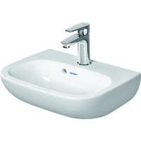 DURAVIT Handwaschbecken D-Code 450mm mit ÜL, mit HLB, 1 HL, weiß