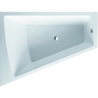 DURAVIT Badewanne Paiova 1700x1300mm Ecke links, mit Schürze u.Gestell, weiß