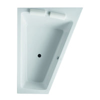 DURAVIT Badewanne Paiova 1700x1300mm Ecke rechts, Einbau f.Bodenzul., weiß