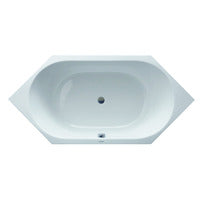 DURAVIT Badewanne D-Code 1900x900mm Sechseck, Einbauversion, weiß