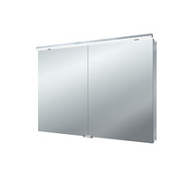 emco asis LED-Lichtspiegelschrank Flat 1000 mm, 2 Türen, LED neutralweiss 4000K