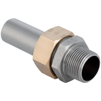 GE Mapress Edelst Übergangsverschraubung d 18xR1/2 mit AG und Einsch., flachd.