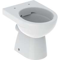 GE Renova floorstanding WC, washdown, horizontal partially closed form, rimfree, white