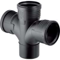Geberit Silent-PP DoppelabzweigMAX 87,5° mit Muffen - DN70-DN125