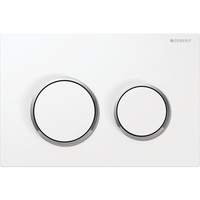 Geberit Omega20 Betätigungsplatte für 2-Mengen-Spülung, verchromt/weiß