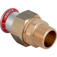 GE Mapress C-Stahl Übergangsverschraub. mit AG, d 35xR11/4 flachd. (verzinkt)VPE:2ST