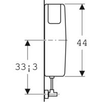 GEBERIT AP-SPÜLKASTEN AP127 MIT SPÜL- STOPP-SPÜLUNG, TIEFHÄNGEND, WEISS-ALPIN