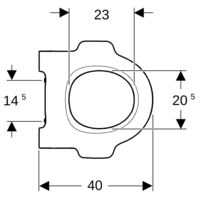Geberit Bambini WC-Sitzring für Kinder mit Stützfunktion, weiß