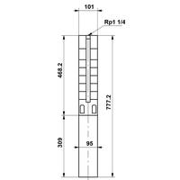 Grundfos Unterwasserpumpe SP3A-15 Rp1_1/4 4" 3x400V DOL 1,1kW