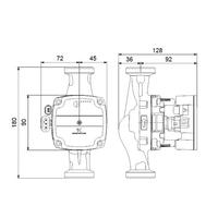 GRUNDFOS UMWÄLZPUMPE ALPHA SOLAR 25-75 BL:180MM,1X230V 9H