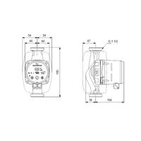 GRUNDFOS HOCHEFFIZIENZ UMWÄLZPUMPE ALPHA2 25-60 180MM 1X230V G1_1/2 DACH