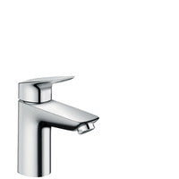 HG Waschtischmischer Logis 100 mit Push-Open Ablaufgarnitur chrom