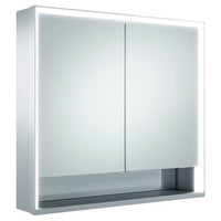 KE Spiegelschrank Royal Lumos 14302, Wandvorb.,800x735x165mm,silber-eloxiert
