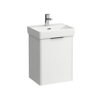 LF WTU Base 530x415x320 1Tür Scharn. re m.Griff f.WT H815961 weiss glzd