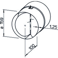 Helios Rohr-Verschlussklappe RSK 160