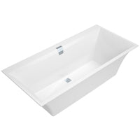VB Badewanne Squaro Edge 12 1600x750x475mm Duo Rechteck weiß