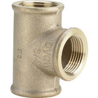 Rotguss T-Stück 3130 Rp3/4" IGxRp3/4" IGxRp1/2" IG